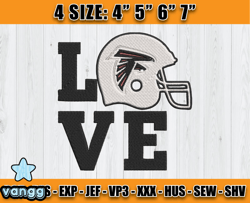 Atlanta Falcons Embroidery, NFL Falcons Embroidery, NFL Machine Embroidery Digital, 4 sizes Machine Emb Files -12-vangg