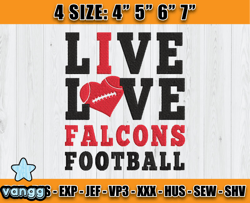 Atlanta Falcons Embroidery, NFL Falcons Embroidery, NFL Machine Embroidery Digital, 4 sizes Machine Emb Files-19-vangg