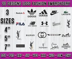 Bundle 20 Designs Logo Fashion Embroidery, embroidery files 05