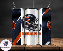 Chicago Bears Tumbler Wrap, NFL Logo Tumbler Png, NFL Design Png-35