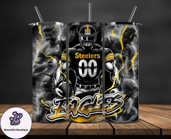 Pittsburgh Steelers Tumbler Wrap, NFL Logo Tumbler Png, Nfl Sports, NFL Design Png-27