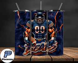 Chicago BearsTumbler Wrap, NFL Logo Tumbler Png, Nfl Sports, NFL Design Png-06