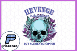 Revenge is Beneath Me Vintage Skull Design 131