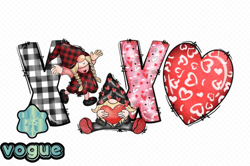 XOXO Gnome Valentines Sublimation Design 52