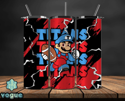 Tennessee Titans Tumbler Wrap, Mario Tumbler Wrap, NFL Logo PNG, Tumbler Designs, NFL Football PNG by Vogue Store Tumble