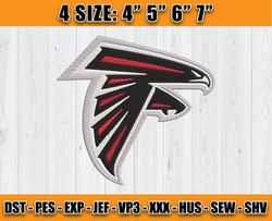 Atlanta Falcons Embroidery, NFL Falcons Embroidery, NFL Machine Embroidery Digital, 4 sizes Machine Emb Files-18-vogue