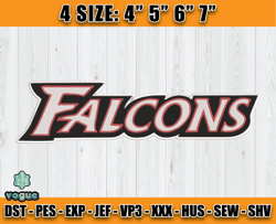 Atlanta FalconsAtlanta Falcons Embroidery, NFL Falcons Embroidery, NFL Machine Embroidery Digital, 4 sizes Machine Emb F