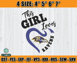 Ravens Embroidery, NFL Ravens Embroidery, NFL Machine Embroidery Digital, 4 sizes Machine Emb Files-04-vogue