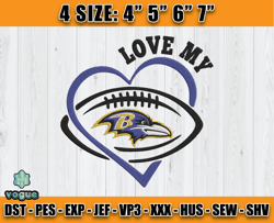 Ravens Embroidery, NFL Ravens Embroidery, NFL Machine Embroidery Digital, 4 sizes Machine Emb Files-06-vogue