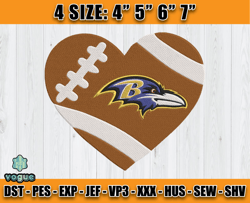 Ravens Embroidery, NFL Ravens Embroidery, NFL Machine Embroidery Digital, 4 sizes Machine Emb Files -12-vogue