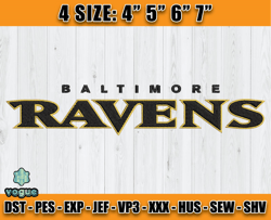 Ravens Embroidery, NFL Ravens Embroidery, NFL Machine Embroidery Digital, 4 sizes Machine Emb Files -22-vogue