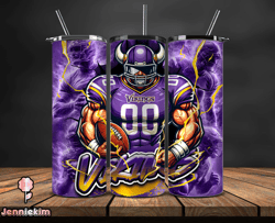 Minnesota VikingsTumbler Wrap, NFL Logo Tumbler Png, Nfl Sports, NFL Design Png by Jenniekim Store-21