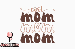 Cool Mom Retro Mothers Day SVG Design 349