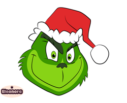 Grinch Christmas SVG, christmas svg, grinch svg, grinchy green svg, funny grinch svg, cute grinch svg, santa hat svg 84