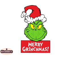 Grinch Christmas SVG, christmas svg, grinch svg, grinchy green svg, funny grinch svg, cute grinch svg, santa hat svg 209