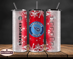 Tennessee Titans Christmas Tumbler Png, NFL Merry Christmas Png, NFL, NFL Football Png 64