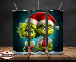 Grinchmas Christmas 3D Inflated Puffy Tumbler Wrap Png, Christmas 3D Tumbler Wrap, Grinchmas Tumbler PNG 32