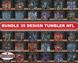 Bundle 35 Design Tumbler NFl, 32 Team Football Tumbler Png Design, Nfl Tumbler Wrap 36