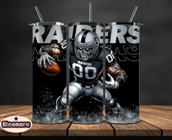 Las Vegas Raiders NFL Tumbler Wraps, Tumbler Wrap Png, Football Png, Logo NFL Team, Tumbler Design by Eleonora Design 17