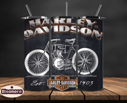 Harley Tumbler Wrap,Harley Davidson PNG, Harley Davidson Logo, Design by Eleonora 72