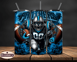 Carolina Panthers Tumbler Wrap, Football Wraps, Logo Football PNG, Logo NFL PNG, All Football Team PNG, Design by Eleono