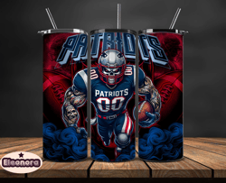 New England Patriots Tumbler Wrap, Football Wraps, Logo Football PNG, Logo NFL PNG, All Football Team PNG, Design by Ele