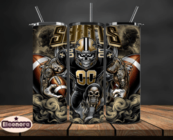 New Orleans Saints Tumbler Wrap, Football Wraps, Logo Football PNG, Logo NFL PNG, All Football Team PNG, Design by Eleon