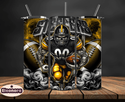 Pittsburgh Steelers  Tumbler Wrap, Football Wraps, Logo Football PNG, Logo NFL PNG, All Football Team PNG, Design by Ele