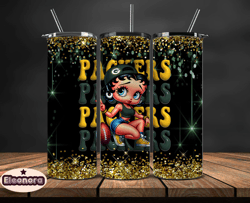 Green Bay Packers Tumbler Wraps, NFL Teams, Betty Boop Tumbler, Betty Boop Wrap, Logo NFL Png, Tumbler Design by Eleonor