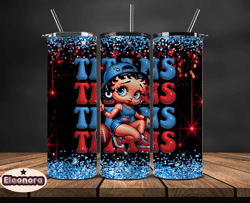 Tennessee Titans Tumbler Wraps, NFL Teams, Betty Boop Tumbler, Betty Boop Wrap, Logo NFL Png, Tumbler Design by Eleonora