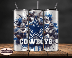 Dallas Cowboys Logo NFL, Football Teams PNG, NFL Tumbler Wraps PNG, Design by Eleonora03
