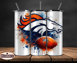 Denver Broncos Logo NFL, Football Teams PNG, NFL Tumbler Wraps PNG, Design by Eleonora01