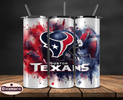 Houston Texans Logo NFL, Football Teams PNG, NFL Tumbler Wraps PNG, Design by Eleonora05