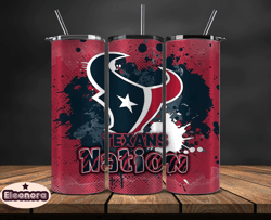 Houston Texans Logo NFL, Football Teams PNG, NFL Tumbler Wraps PNG, Design by Eleonora08