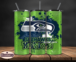 Seattle Seahawks Logo NFL, Football Teams PNG, NFL Tumbler Wraps PNG, Design by Eleonora11
