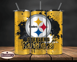 Pittsburgh Steelers Logo NFL, Football Teams PNG, NFL Tumbler Wraps PNG, Design by Eleonora17
