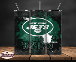 New York Jets Logo NFL, Football Teams PNG, NFL Tumbler Wraps PNG, Design by Eleonora19