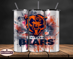 Chicago Bears Logo NFL, Football Teams PNG, NFL Tumbler Wraps PNG, Design by Eleonora23