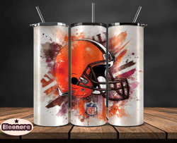 Cleveland Browns Logo NFL, Football Teams PNG, NFL Tumbler Wraps PNG, Design by Eleonora31