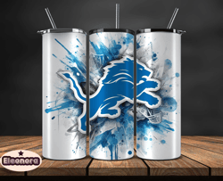 Detroit Lions Logo NFL, Football Teams PNG, NFL Tumbler Wraps PNG, Design by Eleonora52