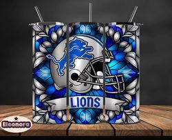 Detroit Lions Logo NFL, Football Teams PNG, NFL Tumbler Wraps PNG, Design by Eleonora60