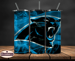 Carolina Panthers Logo NFL, Football Teams PNG, NFL Tumbler Wraps PNG, Design by Eleonora82