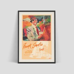 Frank Sinatra - Duets. Original vintage concert poster by Leroy Neiman, 1993