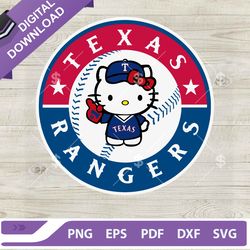 hello kitty texas rangers baseball svg, texas rangers baseball team svg, hello kitty mlb team ,nfl svg - larendarollins