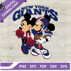Mickey And Minnie New York Giants SVG, Mickey And Minnie Mouse NFL Football SVG, New York Giants Football SVG,NFL svg, F
