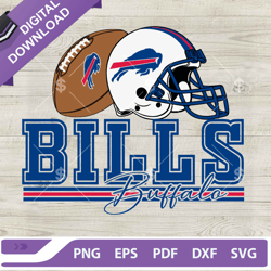 NFL Buffalo Bills Football Team SVG, Buffalo Bills Helmet And Ball SVG, Buffalo Bills SVG PNG EPS DXF,NFL svg, Football