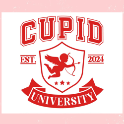 Retro Cupid University Est 2024 SVG, Valentine svg,Valentine day svg,Valentine day,Happy Valentine