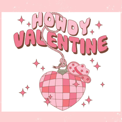 Retro Western Hoowdy Valentine SVG, Valentine svg,Valentine day svg,Valentine day,Happy Valentine