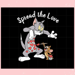 Tom And Jerry Painting Valentine Heart , Valentine svg,Valentine day svg,Valentine day,Happy Valentine