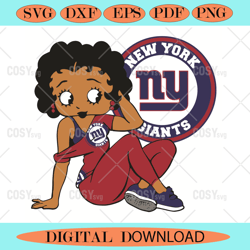 New York Giants Betty Boop Svg Sport Svg,NFL svg,NFL Football,Super Bowl, Super Bowl svg,Super Bowl